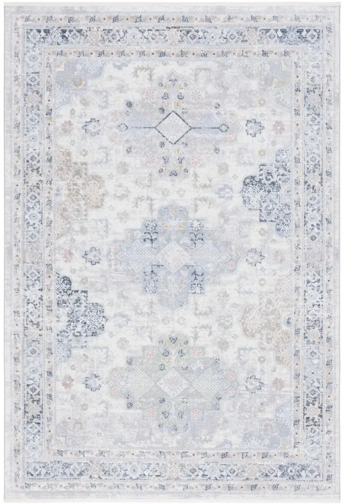 BAYSIDE 116 Blue 8' X 10' Large Rectangle Rug