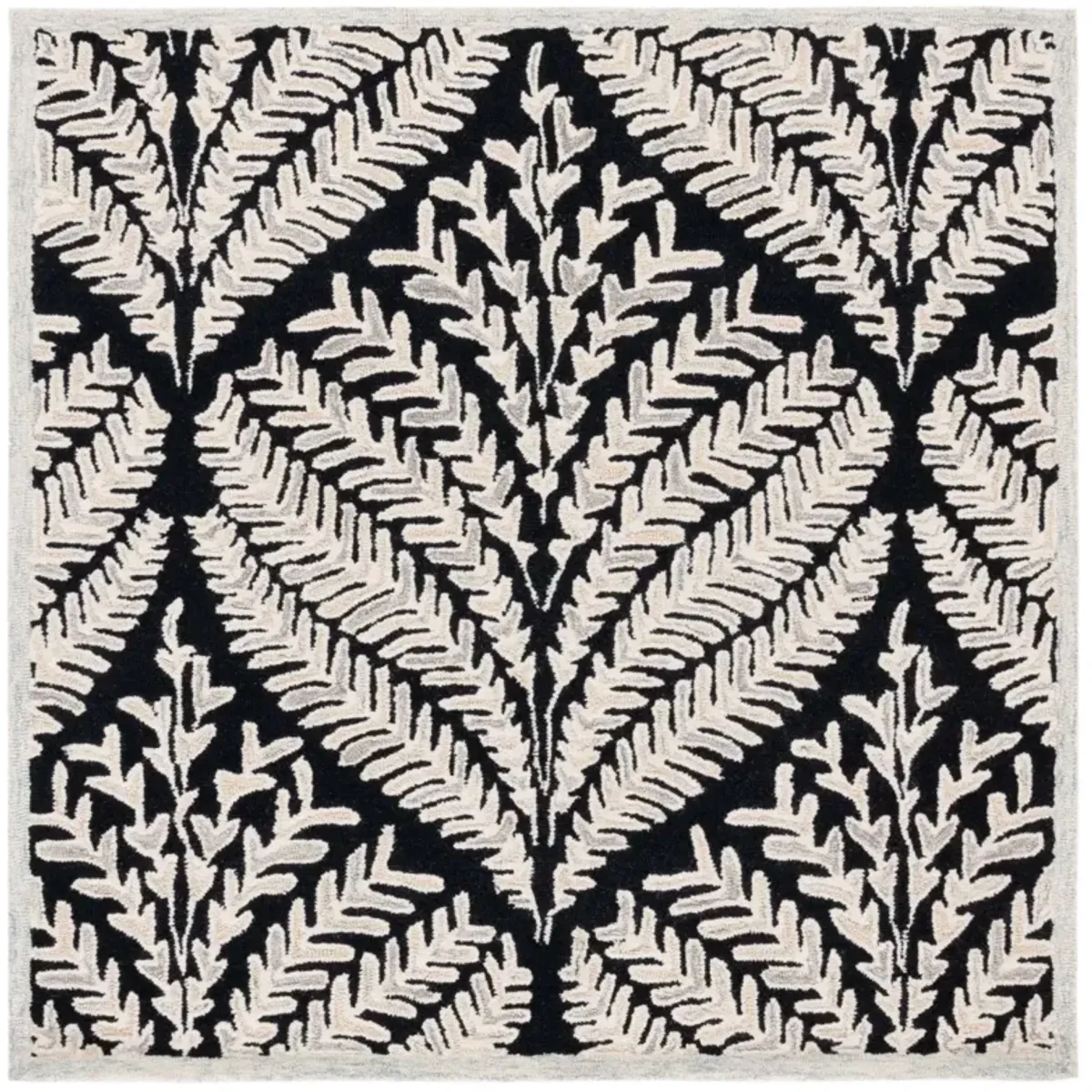 CAPRI 208 BLACK  8' x 8' Square Square Rug