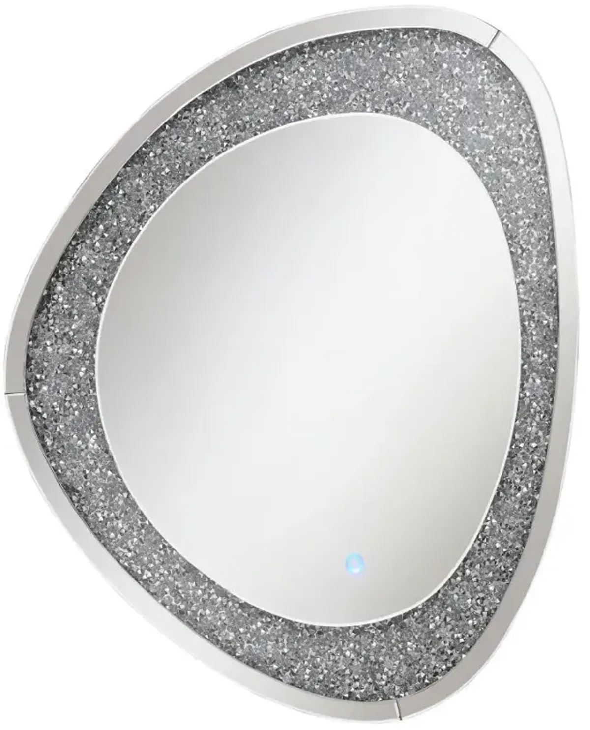 Mirage Acrylic Crystals Inlay Wall Mirror with LED Lights