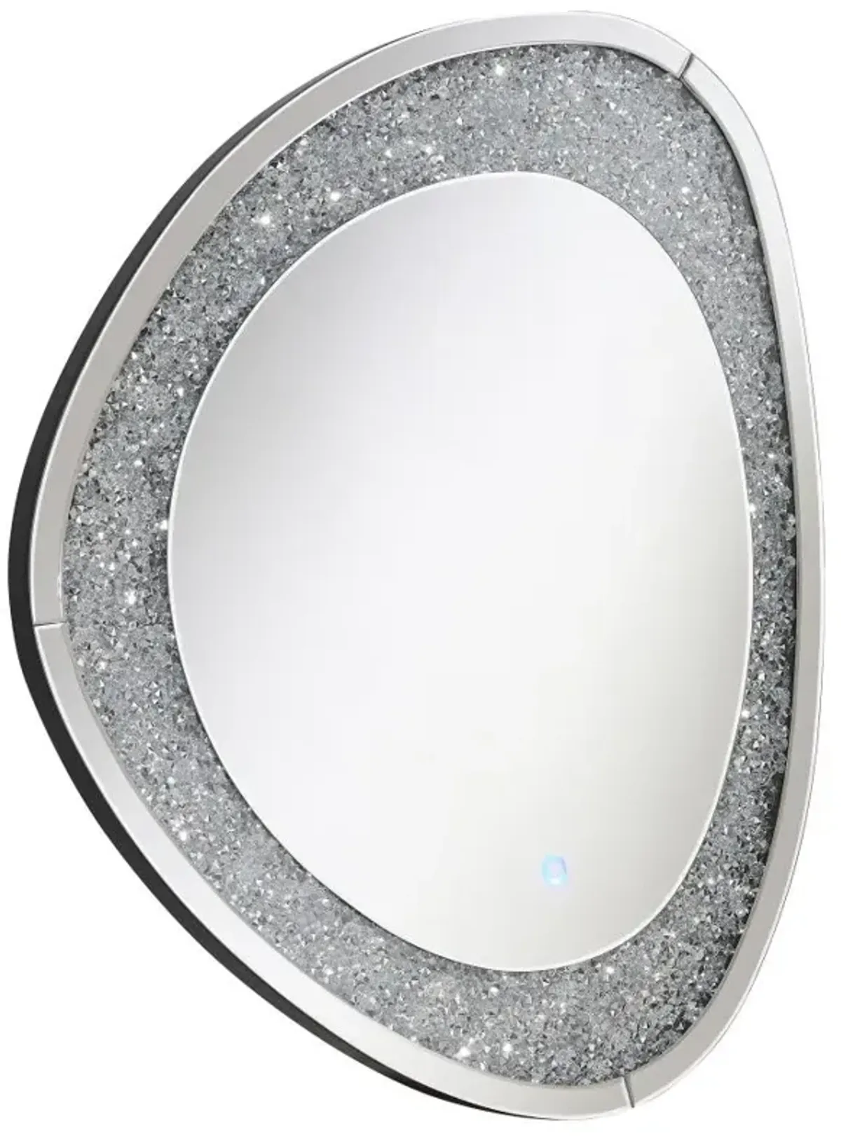 Mirage Acrylic Crystals Inlay Wall Mirror with LED Lights