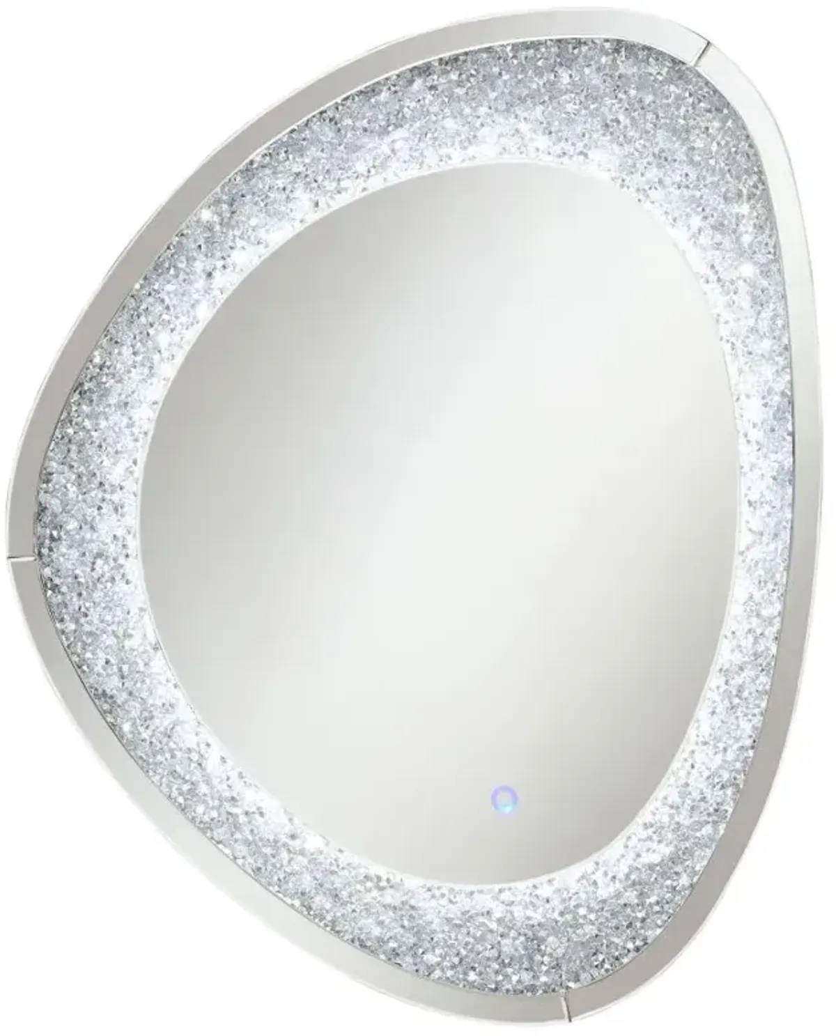 Mirage Acrylic Crystals Inlay Wall Mirror with LED Lights