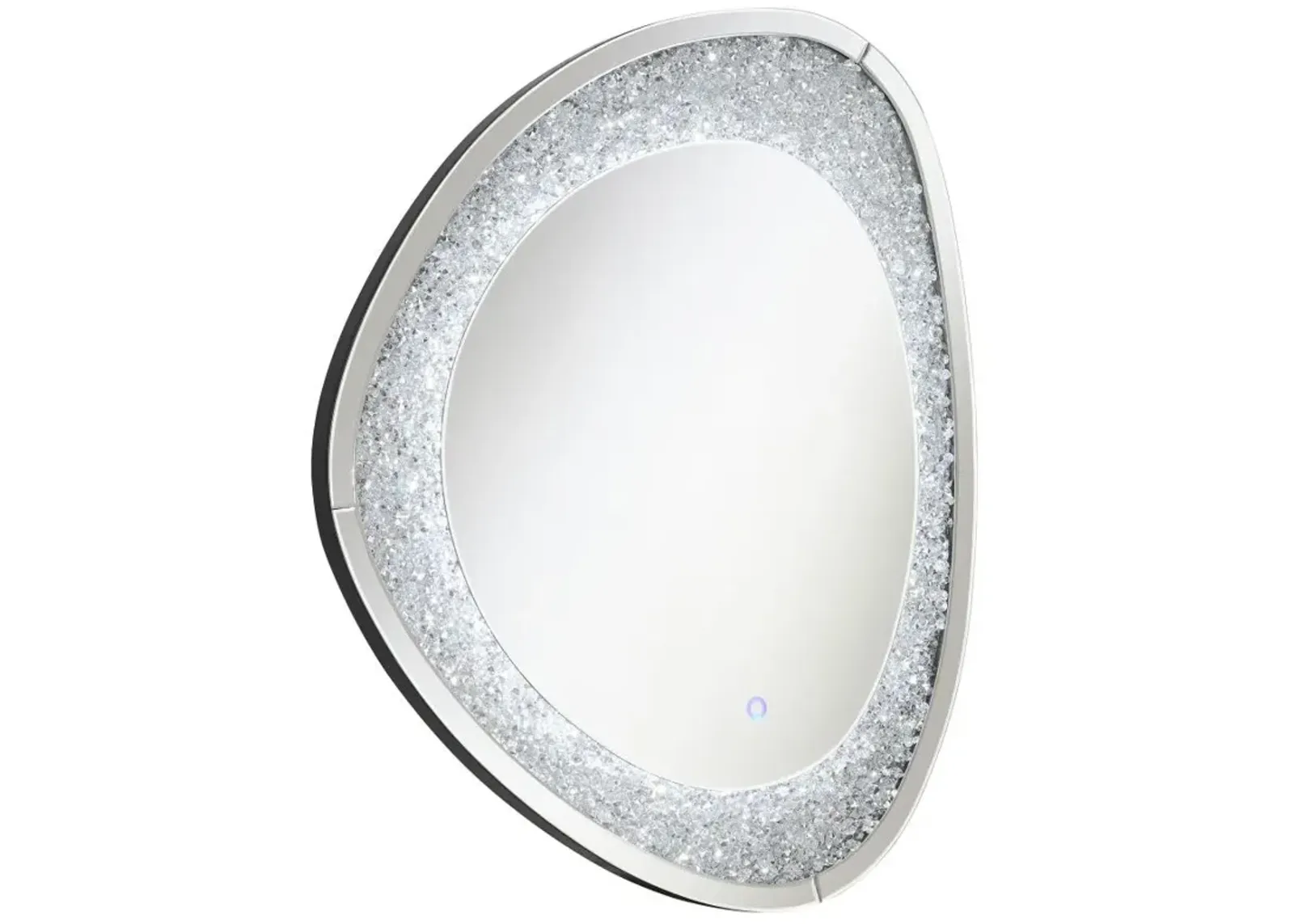 Mirage Acrylic Crystals Inlay Wall Mirror with LED Lights