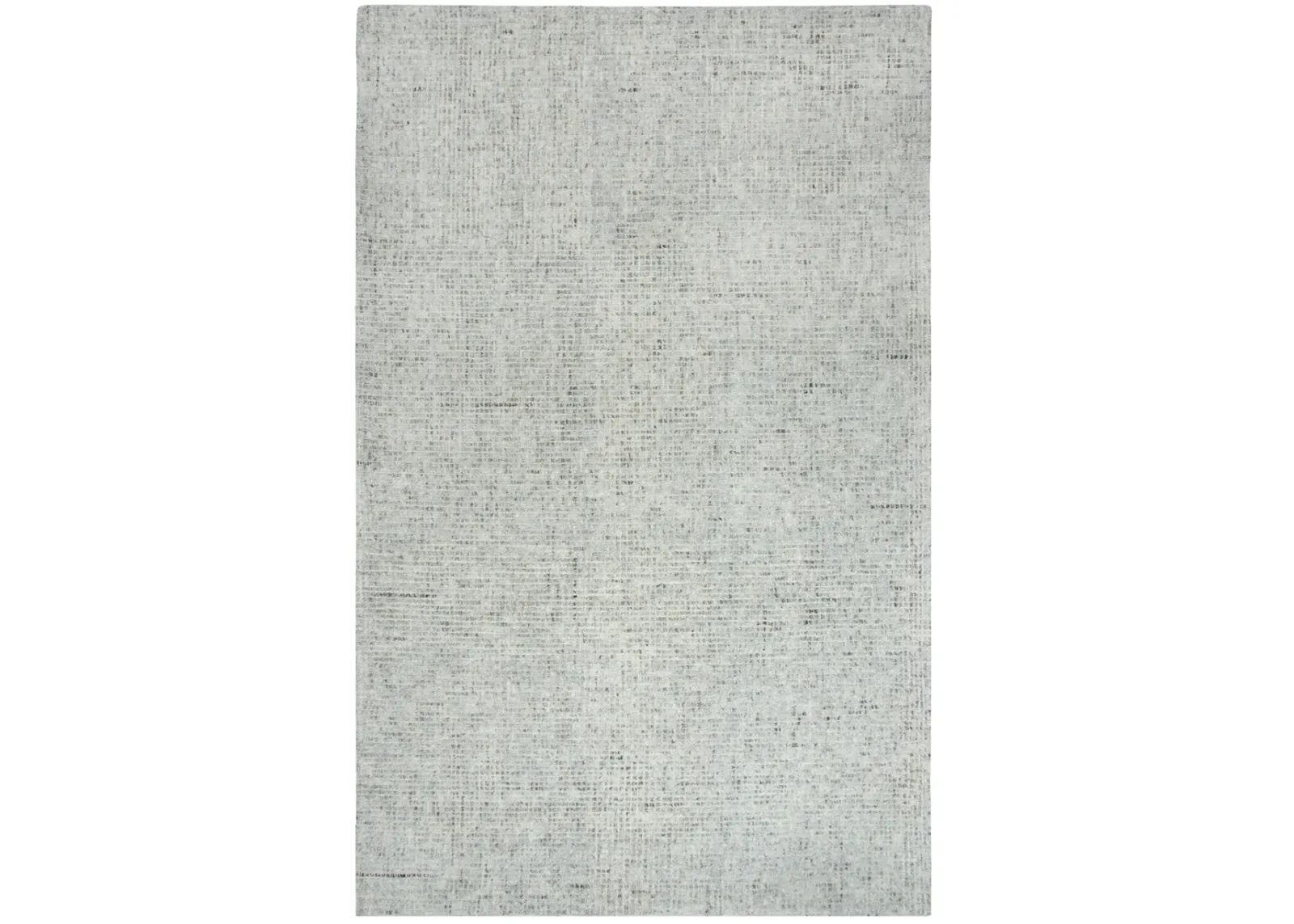 Talbot Light Gray Tweed Wool 5' x 8' Rectangle Rug