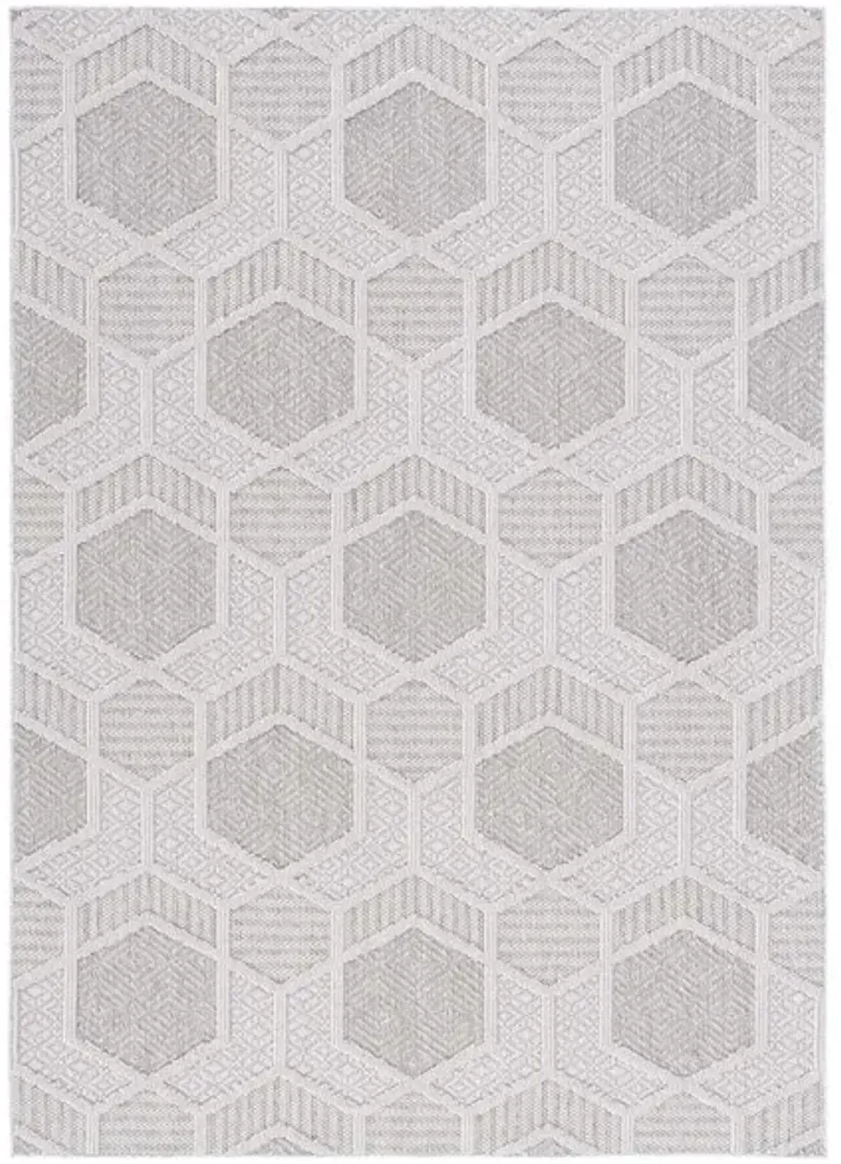 GLOBAL 406 Grey  8' X 10' Large Rectangle Rug