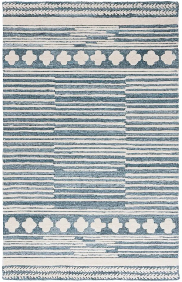 ABSTRACT Hand Tufted 3' x 5' area rug