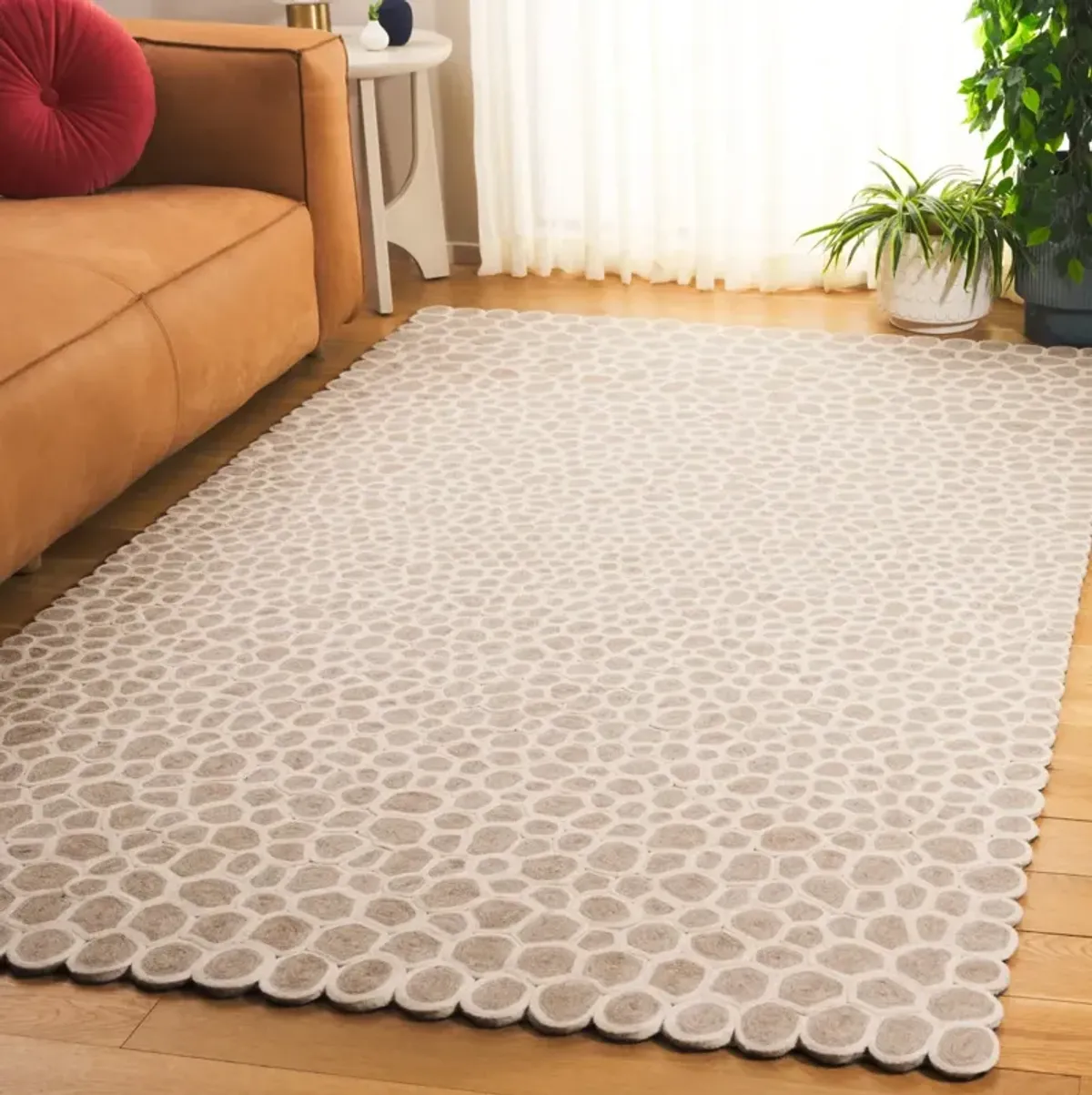 MANHATTAN 475 BEIGE  8' x 10' Large Rectangle Rug