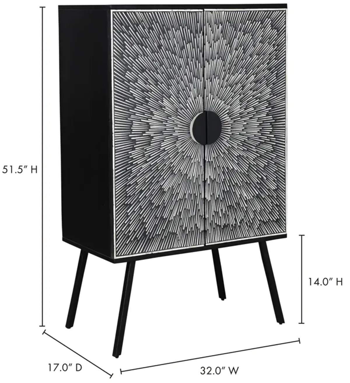 SUNBURST WINE CABINET