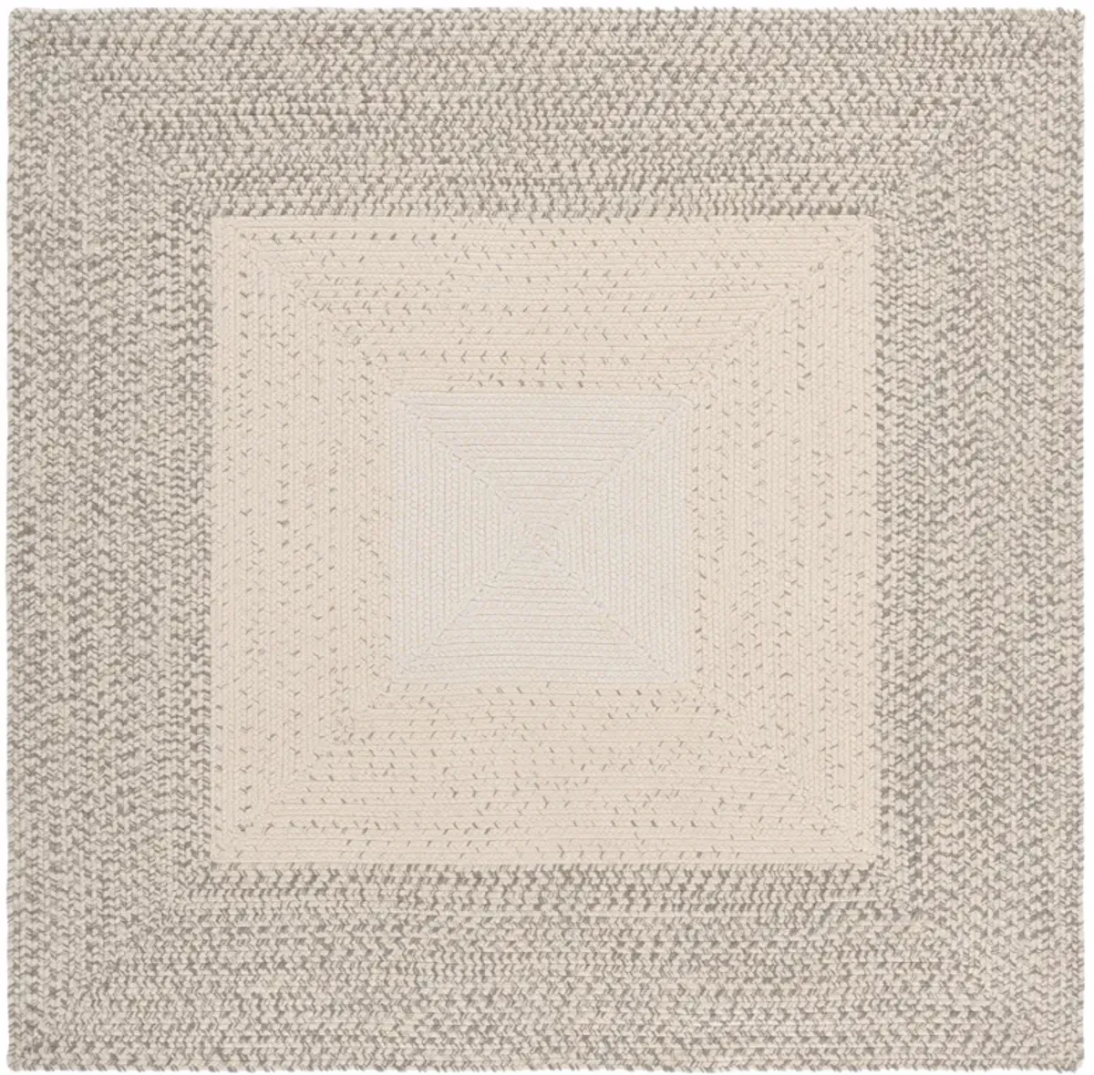 BRAIDED Hand Woven 5' x 5' Square area rug