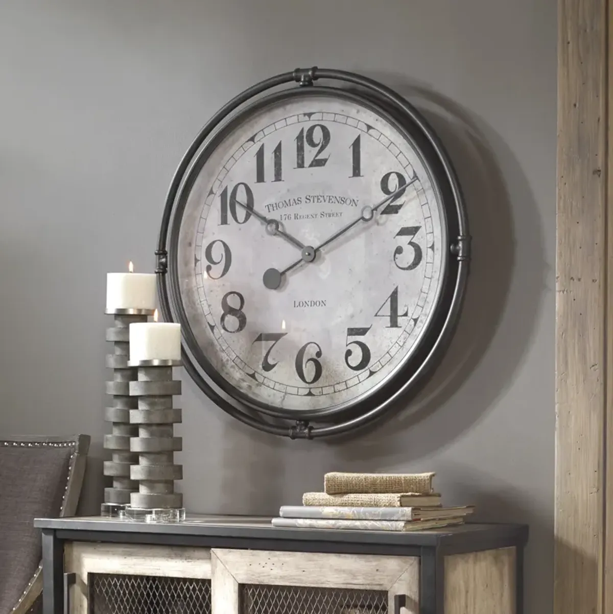 Nakul Industrial Wall Clock