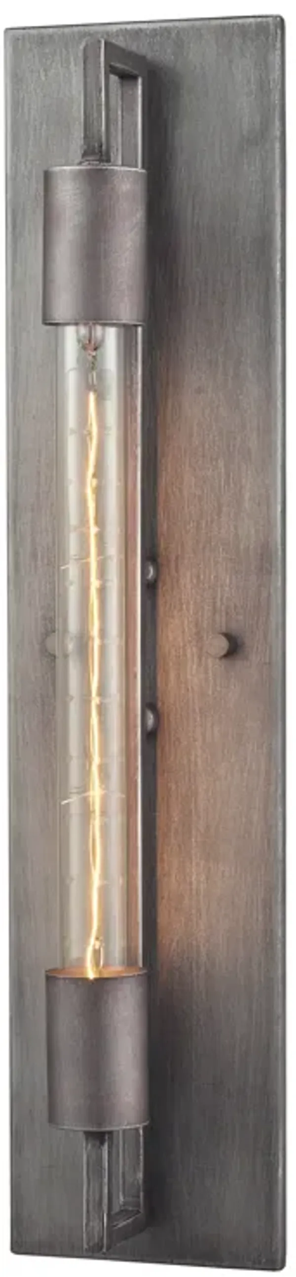 Laboratory 20" High 1-Light Sconce - Weathered Zinc