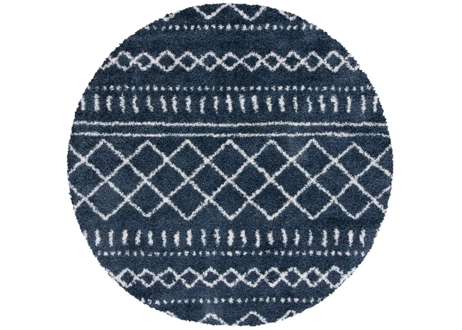 ARIZONA SHAG Round Power Loomed 5'-1" X 5'-1" Round Rug