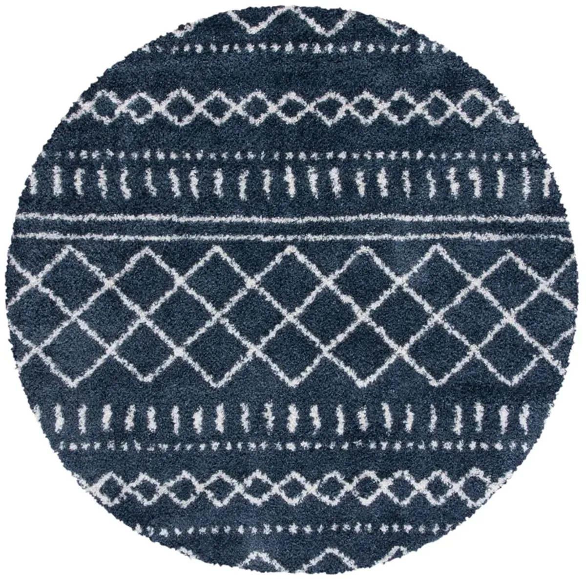 ARIZONA SHAG Round Power Loomed 5'-1" X 5'-1" Round Rug