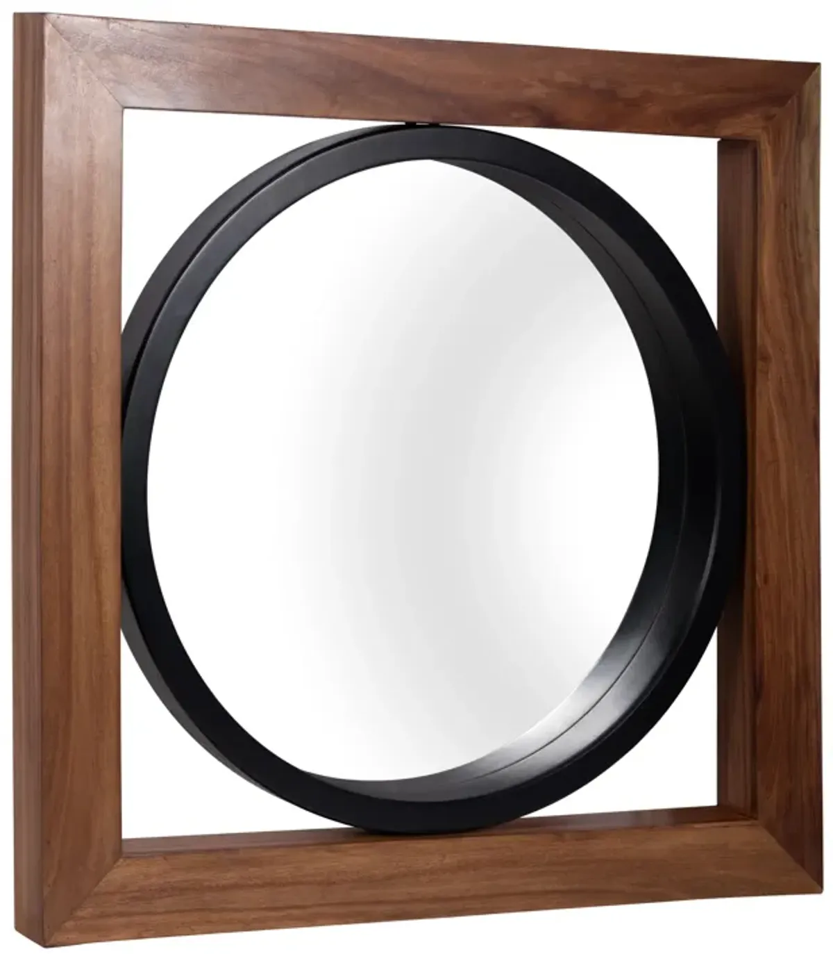 47x47, Mirror In Box, Brwn/blk