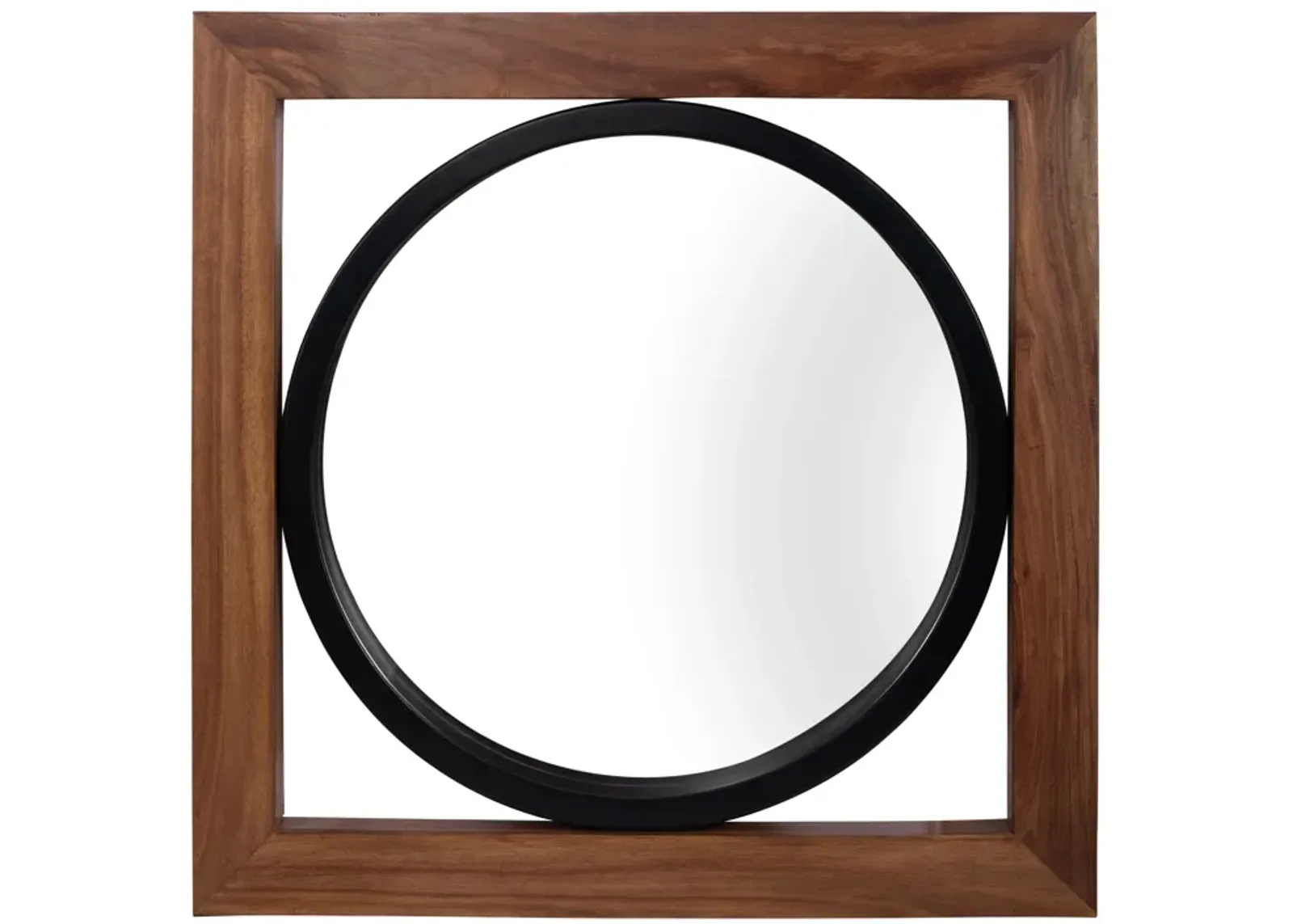 47x47, Mirror In Box, Brwn/blk