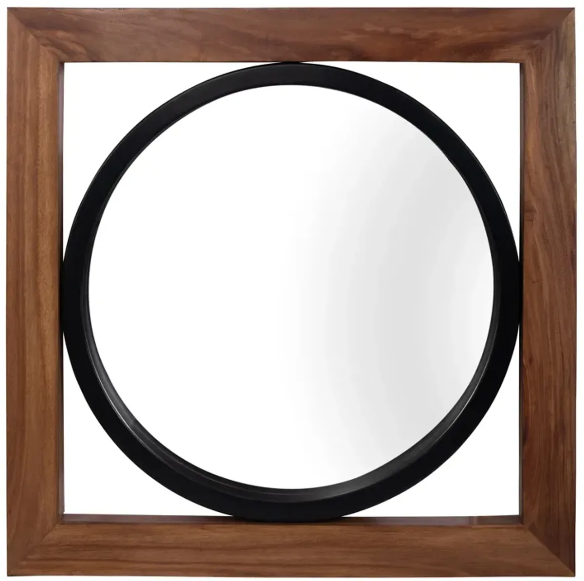 47x47, Mirror In Box, Brwn/blk