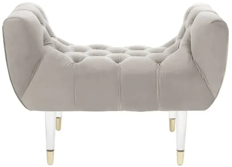 Eugenie Tufted Velvet Bench