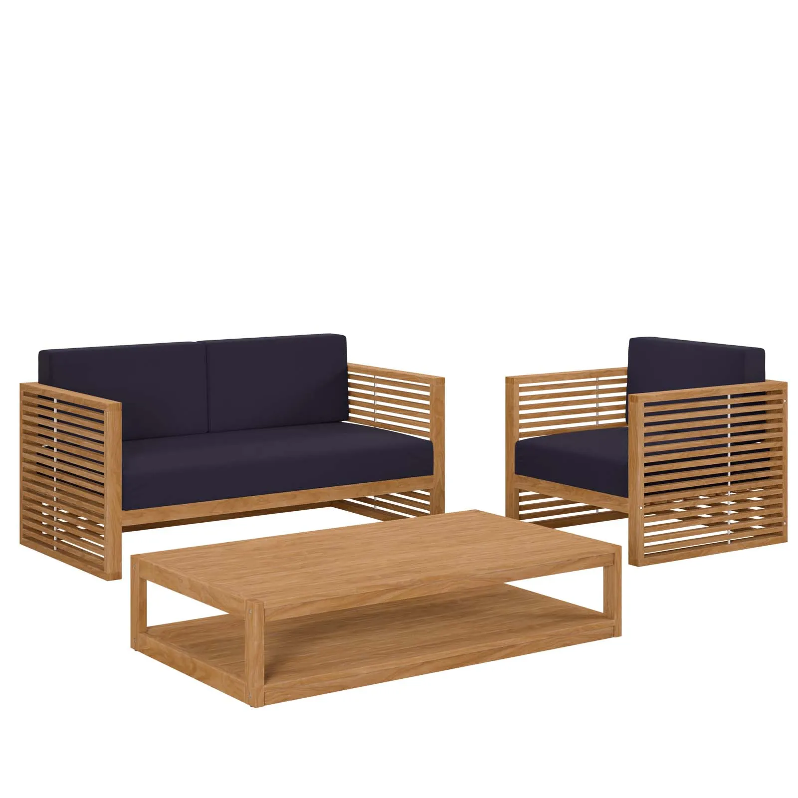 Carlsbad 3-Piece Teak Outdoor Set