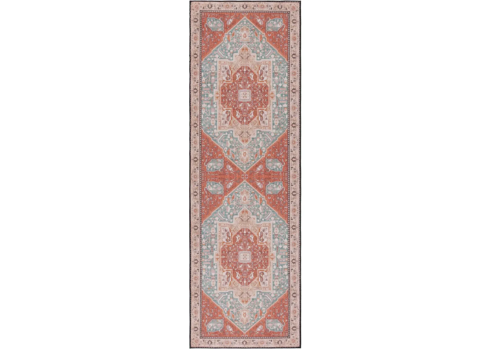 TUCSON 150 M/W S/R AQUA  2'-6' x 6' Runner Rug