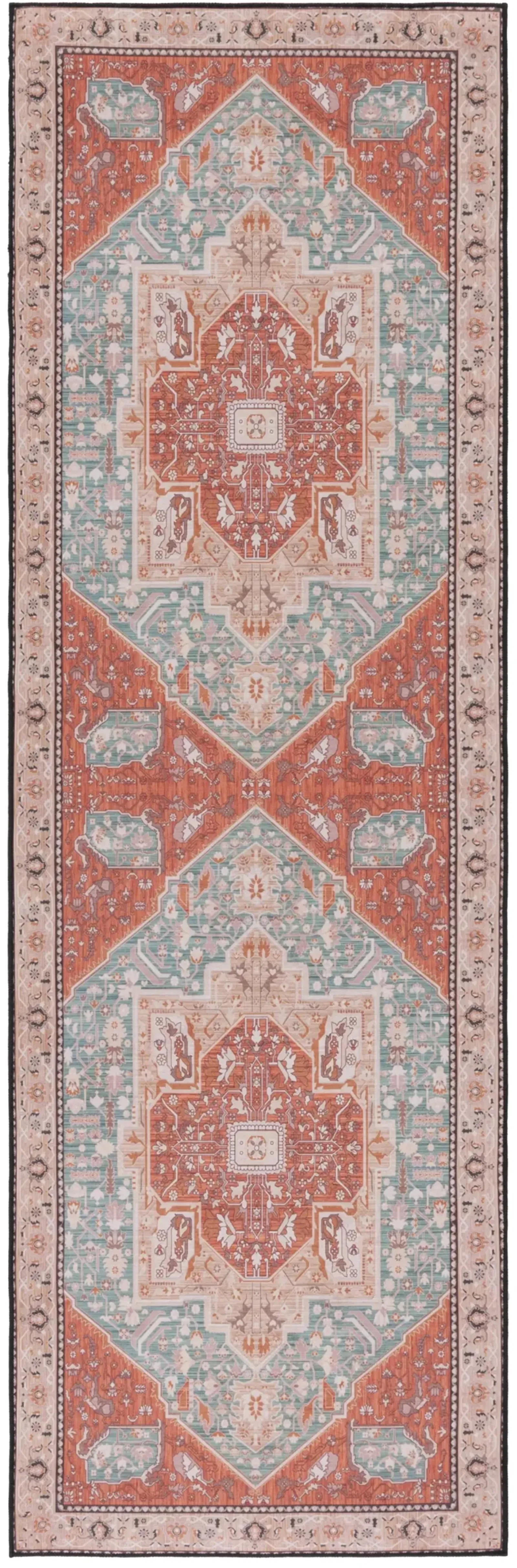 TUCSON 150 M/W S/R AQUA  2'-6' x 6' Runner Rug