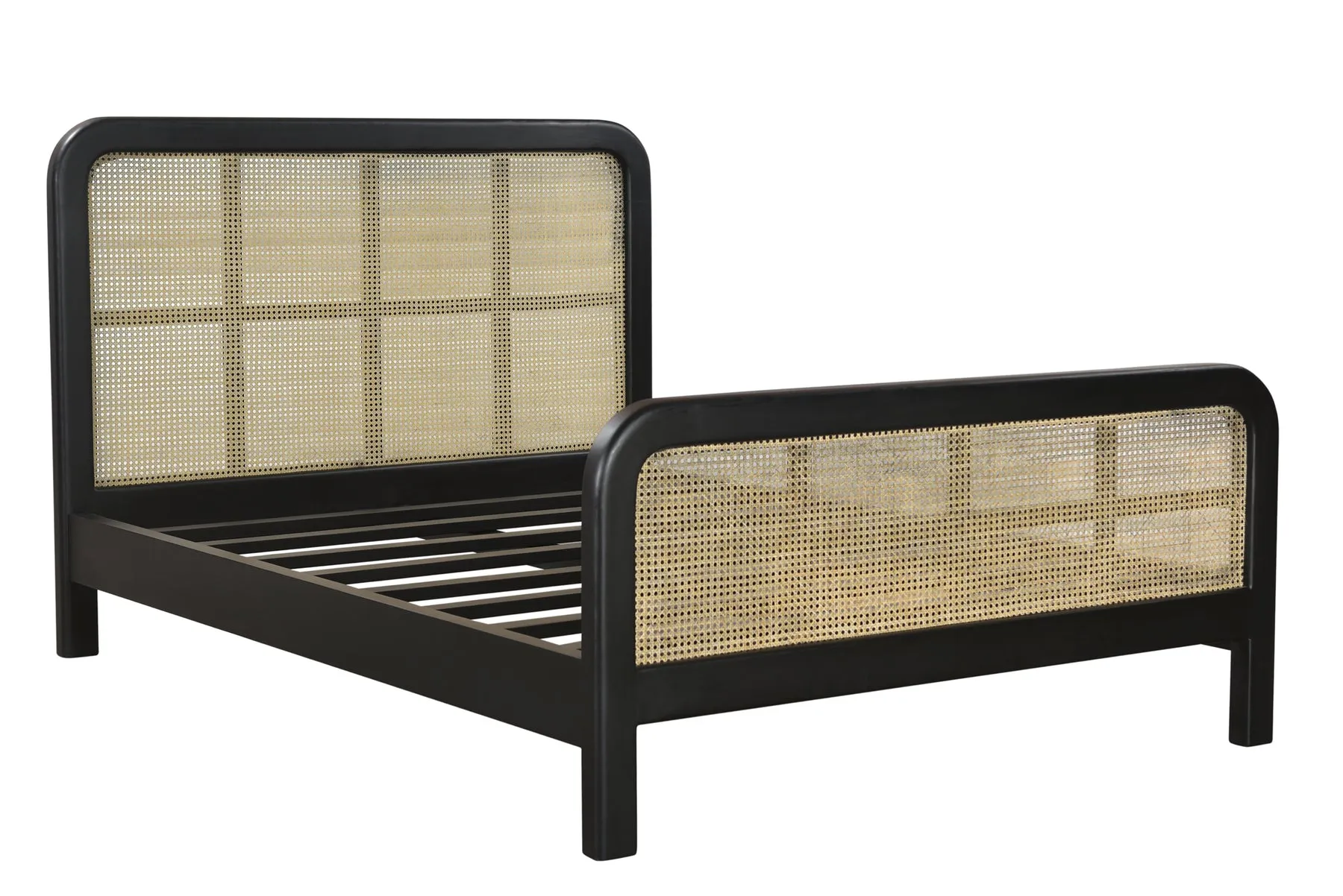 Cane Black Mango Queen Bed