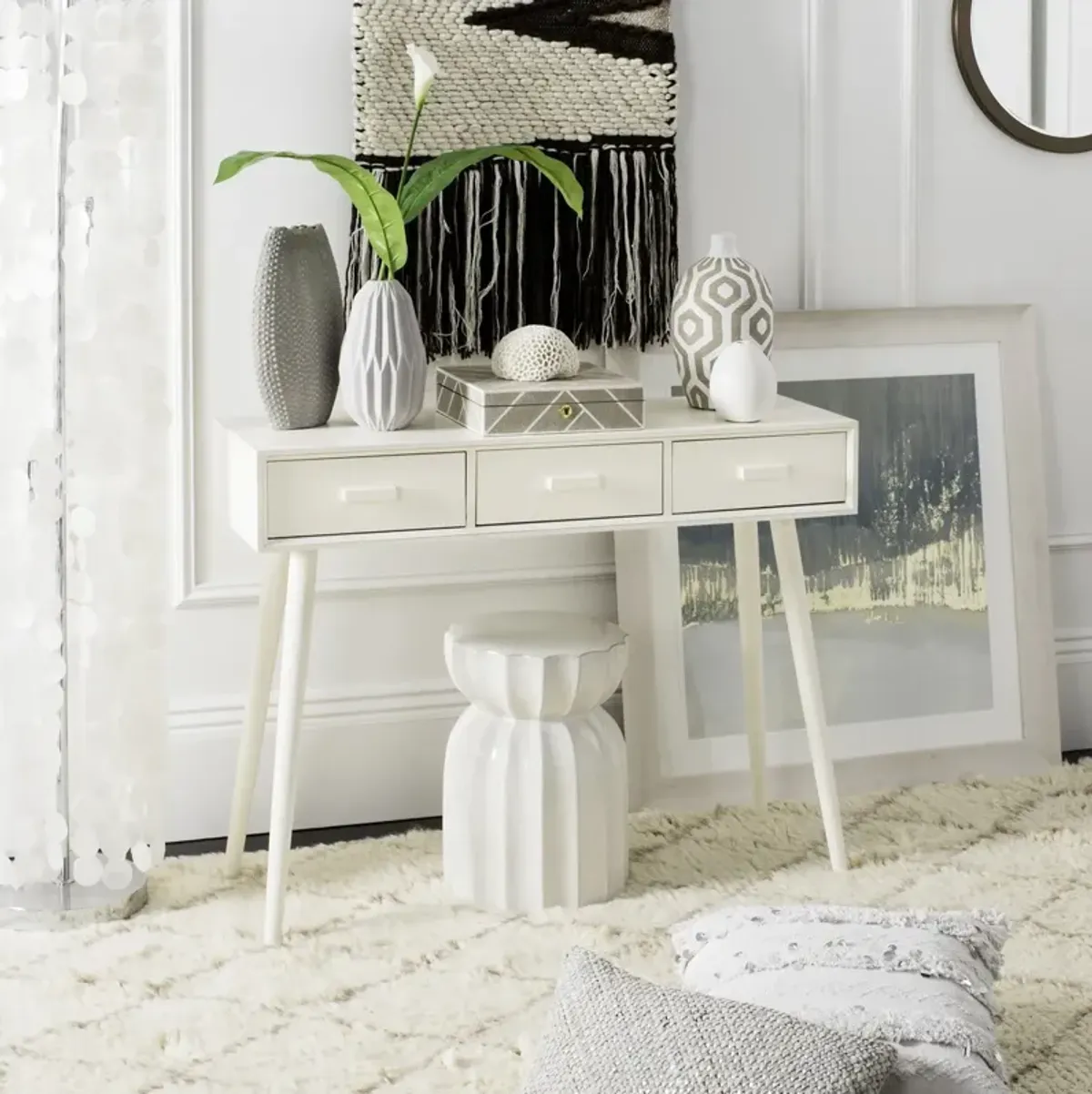 Albus 3 Drawer Console Table