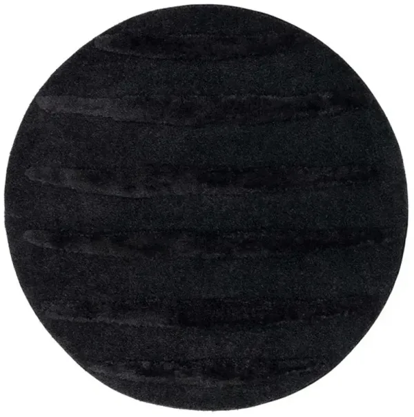 HI-LO SHAG 202 Grey  6'-7' X 6'-7' Round Round Rug