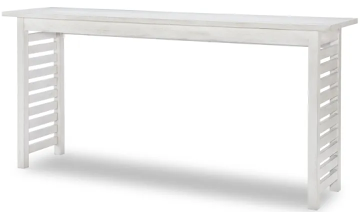 Edgewater Sand Dollar Sofa Table White Finish