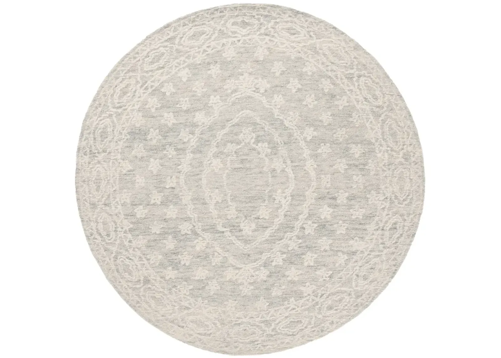 EBONY 307 IVORY  6' x 6' Round Round Rug