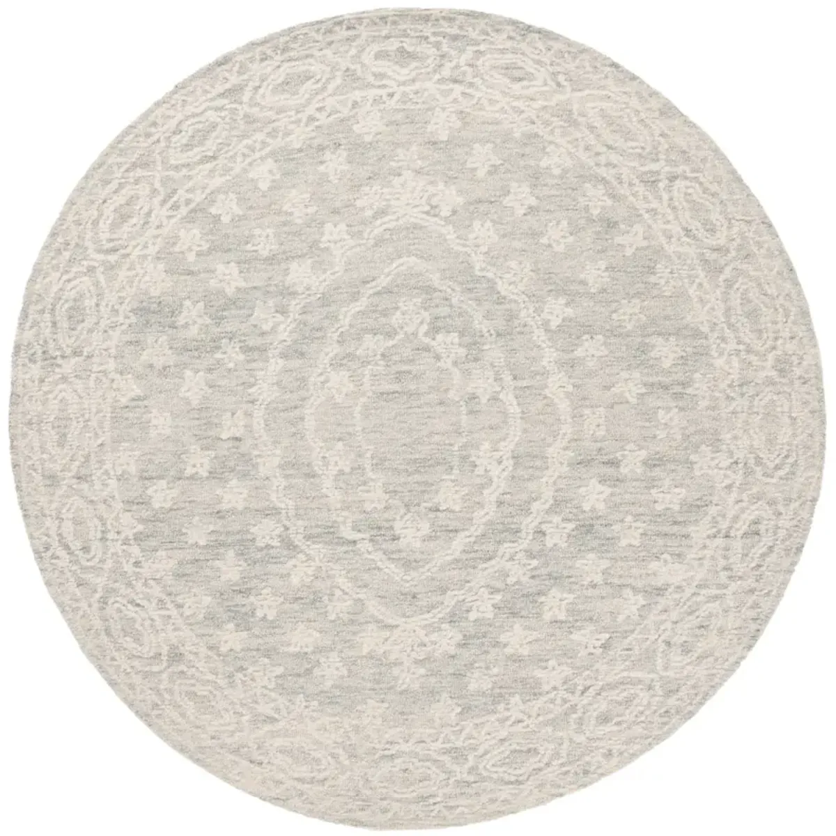 EBONY 307 IVORY  6' x 6' Round Round Rug