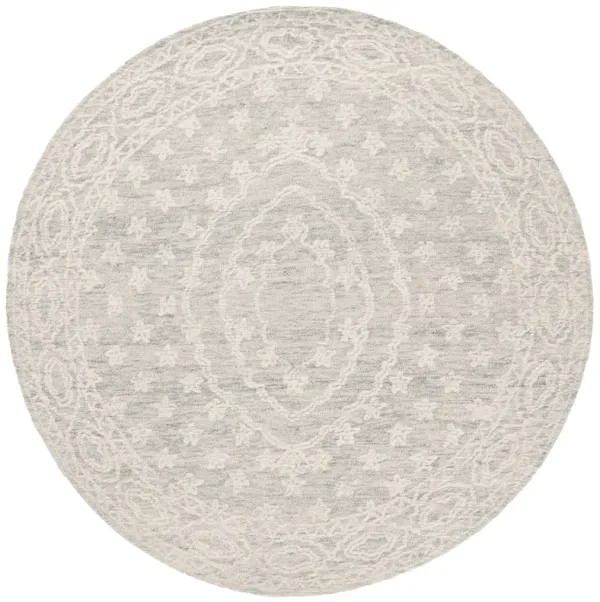 EBONY Hand Tufted 6' x 6' Round area rug