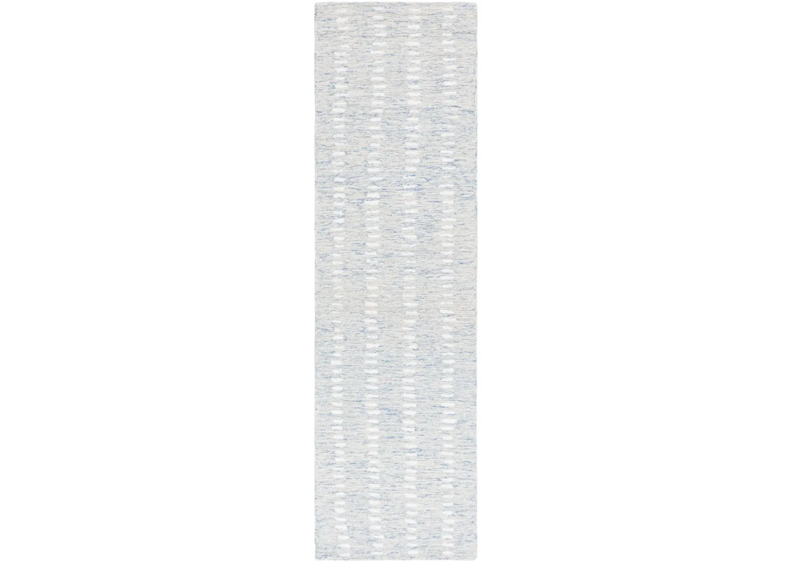 ABSTRACT 498 BLUE  2'-3' x 8' Runner Rug