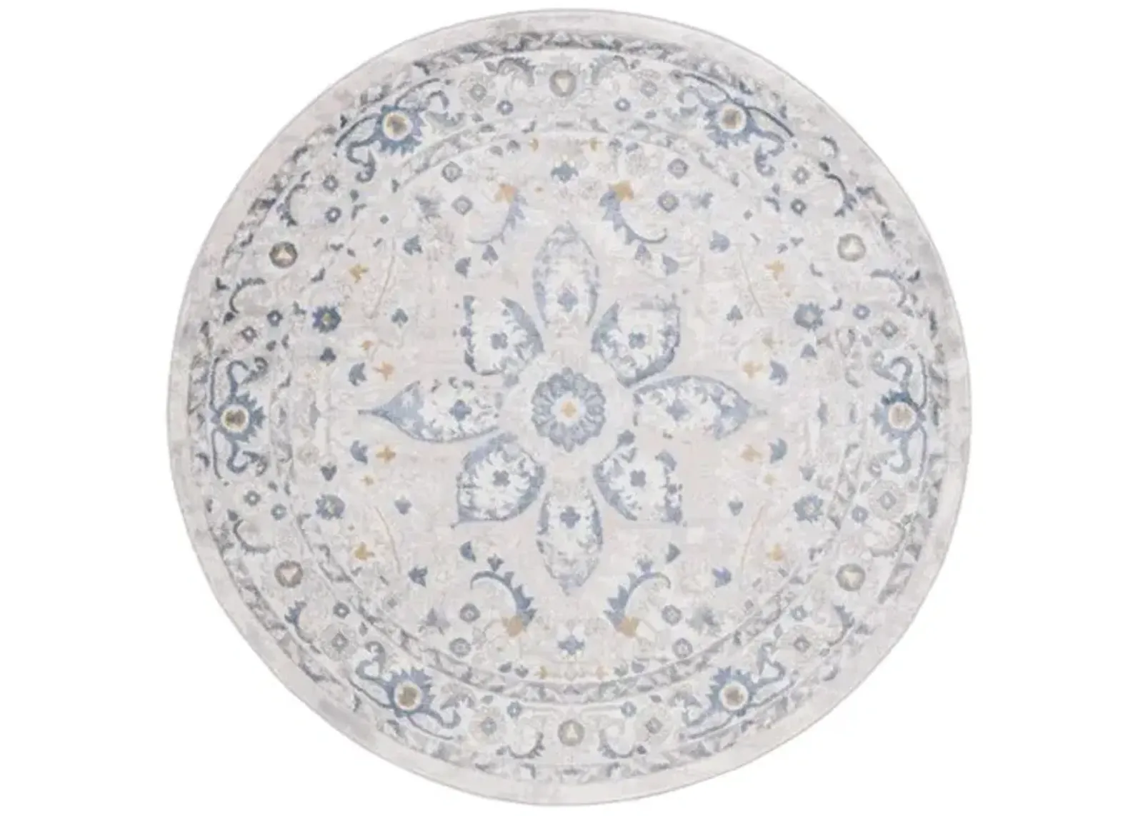 PALMA 314  Blue 6'-7' X 6'-7' Round Round Rug