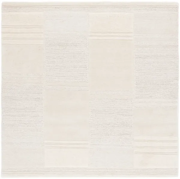 MANHATTAN 578 IVORY  6' x 6' Square Square Rug