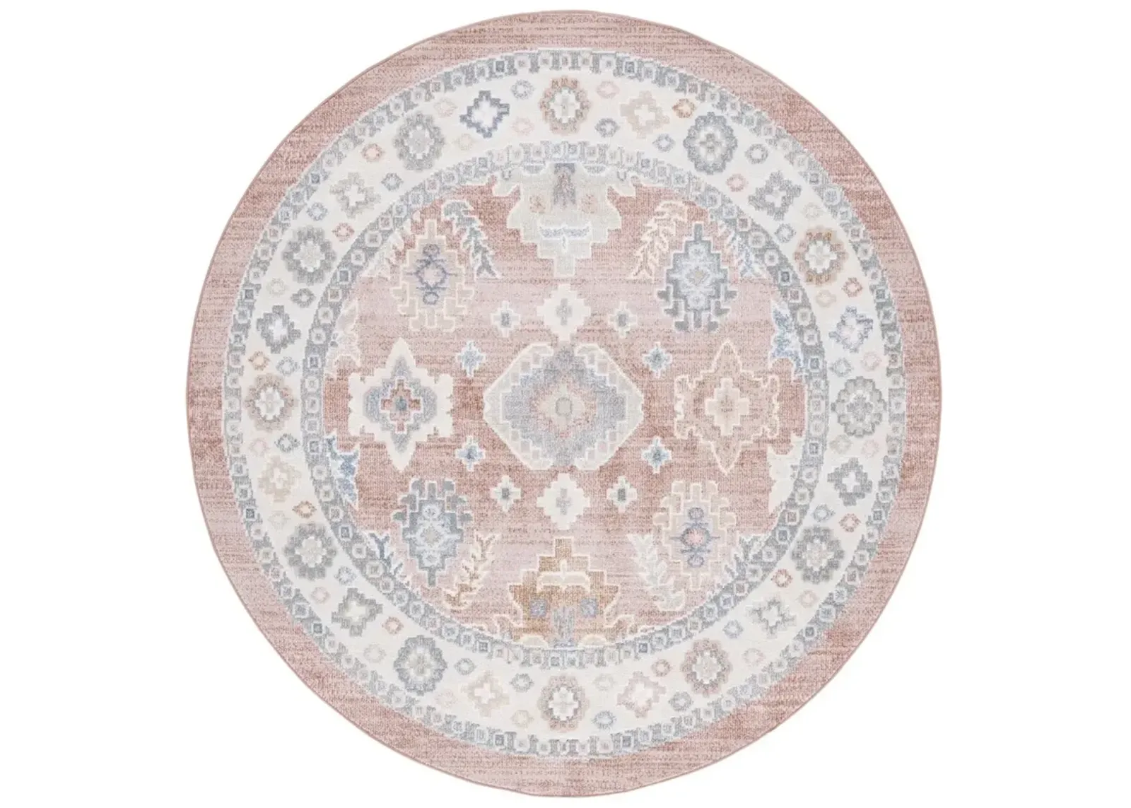 BLAIR WASHABLE 218 Multi 6'-7' X 6'-7' Round Round Rug