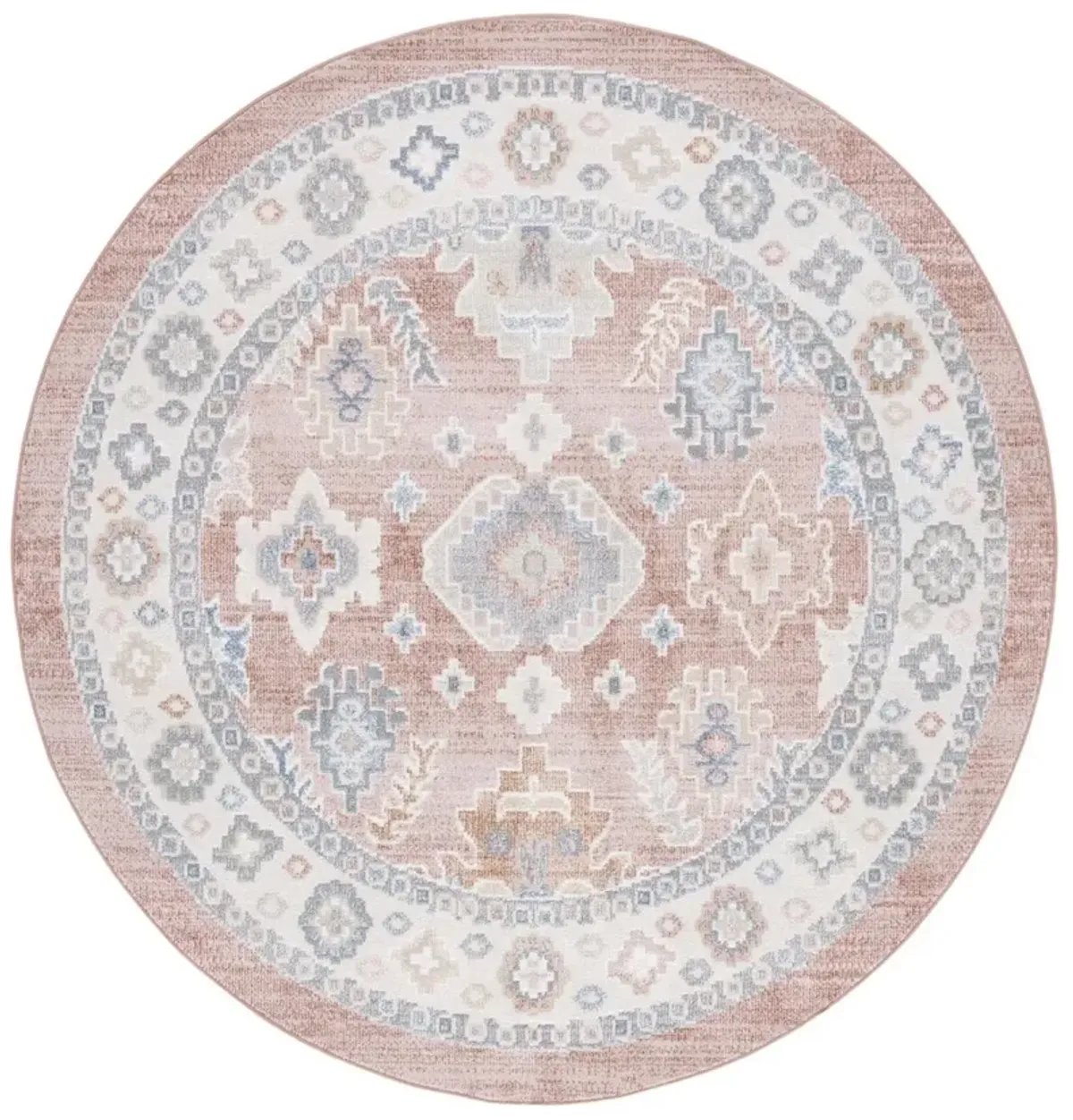 BLAIR WASHABLE 218 Multi 6'-7' X 6'-7' Round Round Rug