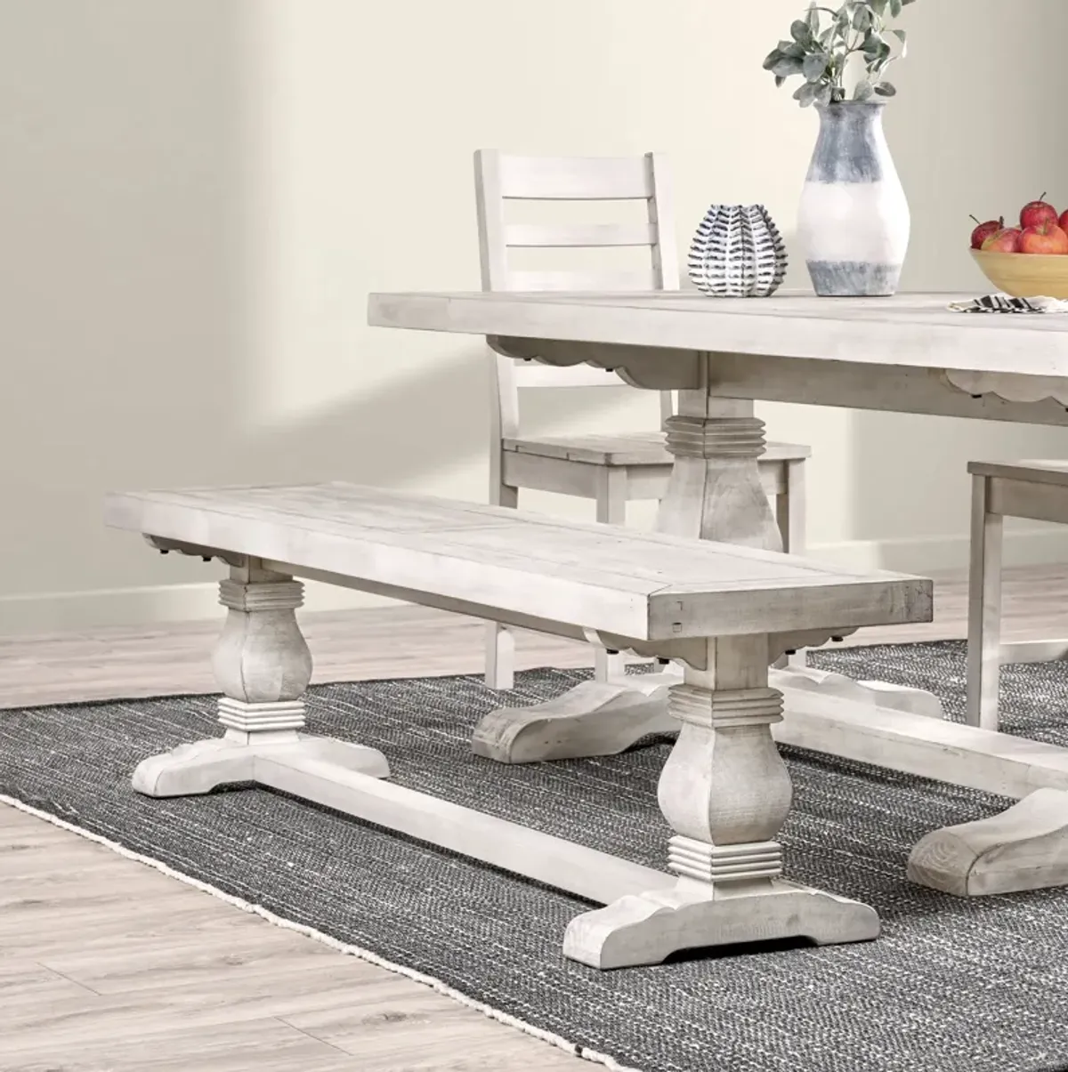 Quincy 66" Bench Nordic Ivory