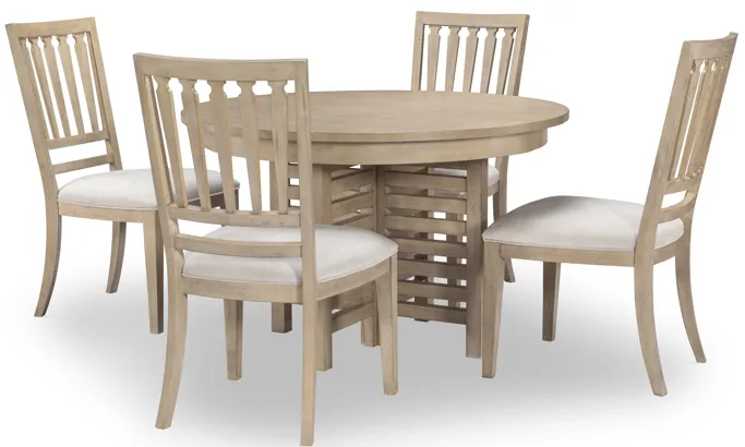 Edgewater Soft Sand Round Dining Table 