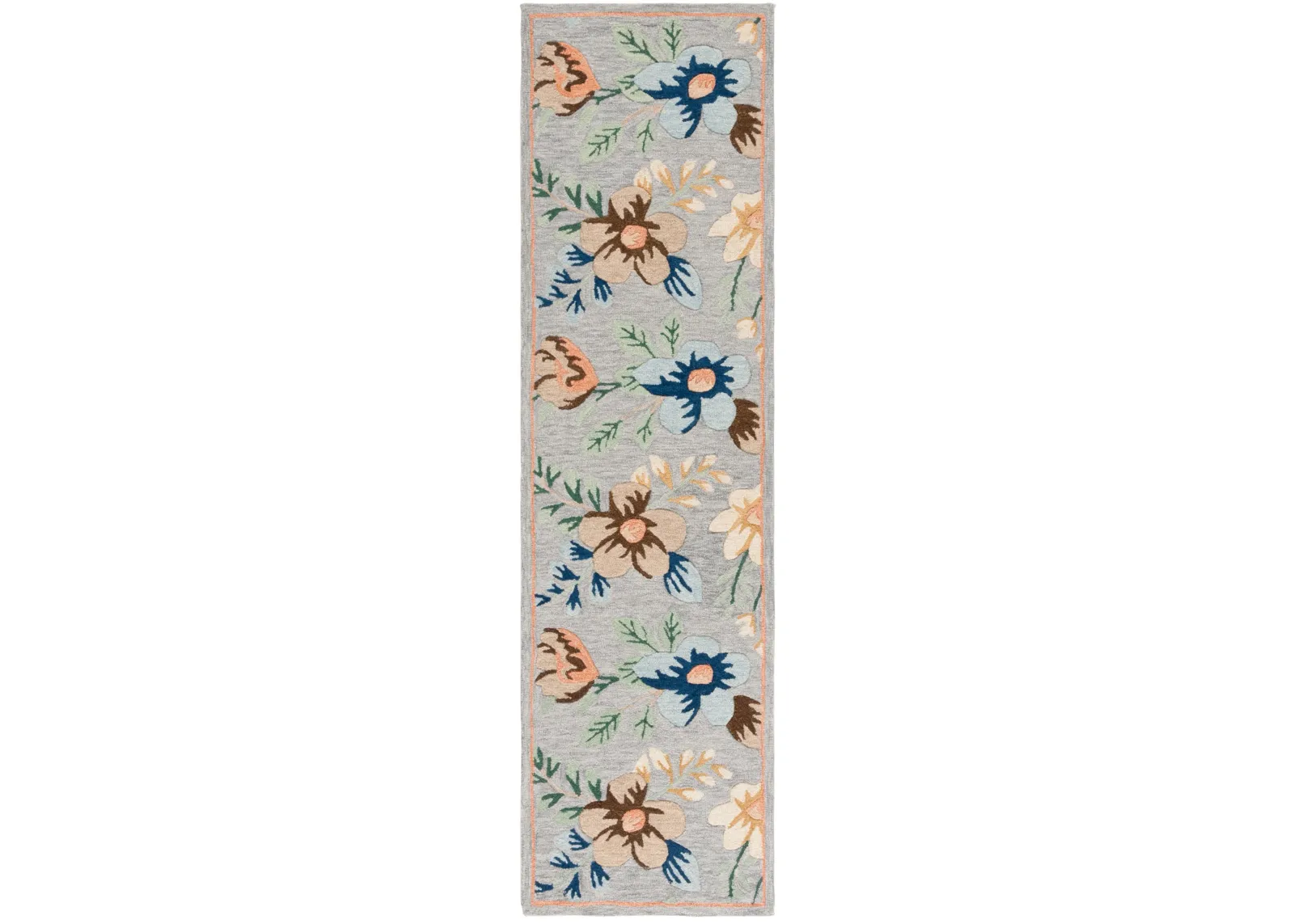 BLOSSOM 571 GREY  2'-6' x 8' Runner Rug