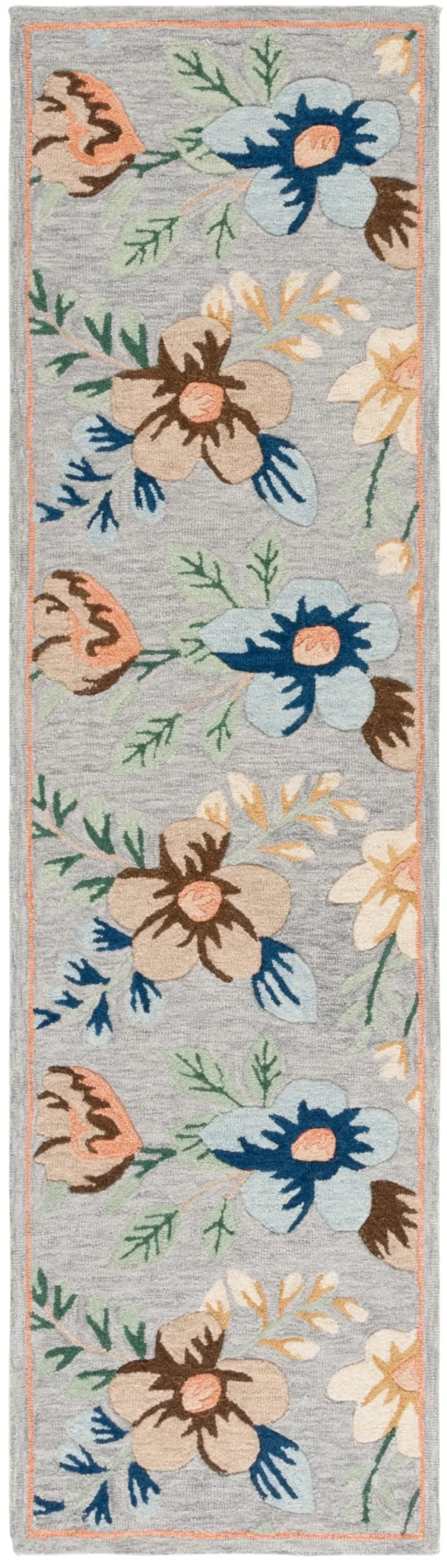 BLOSSOM 571 GREY  2'-6' x 8' Runner Rug