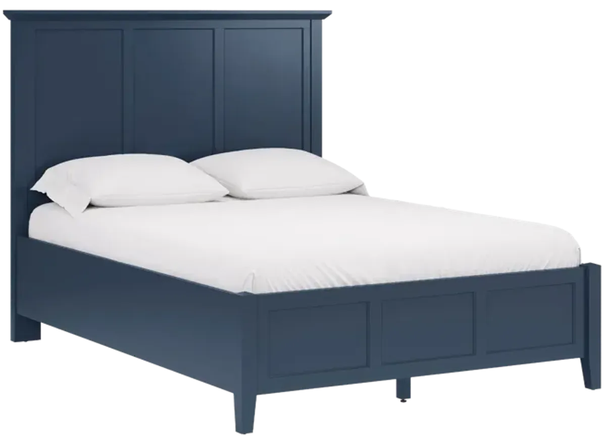 Grace Queen-size Three Panel Bed in Blueberry