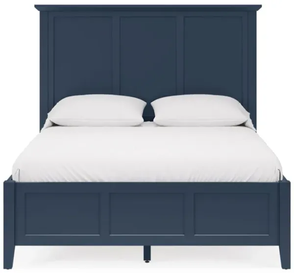 Grace Queen-Size Three Panel Bed In Blueberry