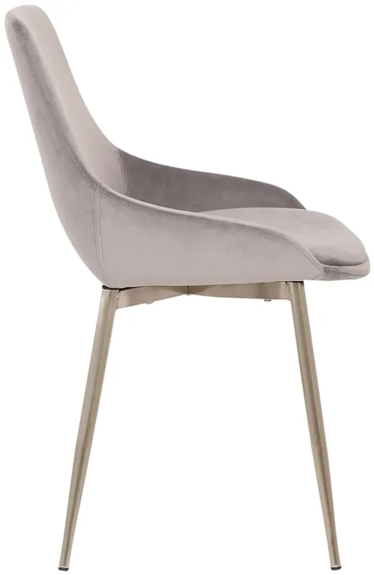 Heidi Gray Velvet Dining Accent Chair
