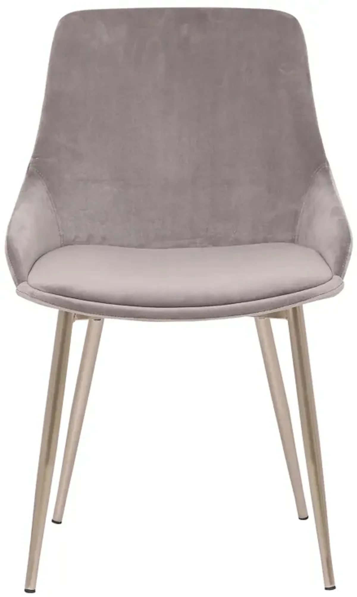 Heidi Gray Velvet Dining Accent Chair