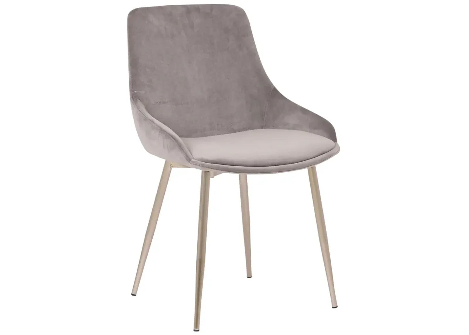 Heidi Gray Velvet Dining Accent Chair