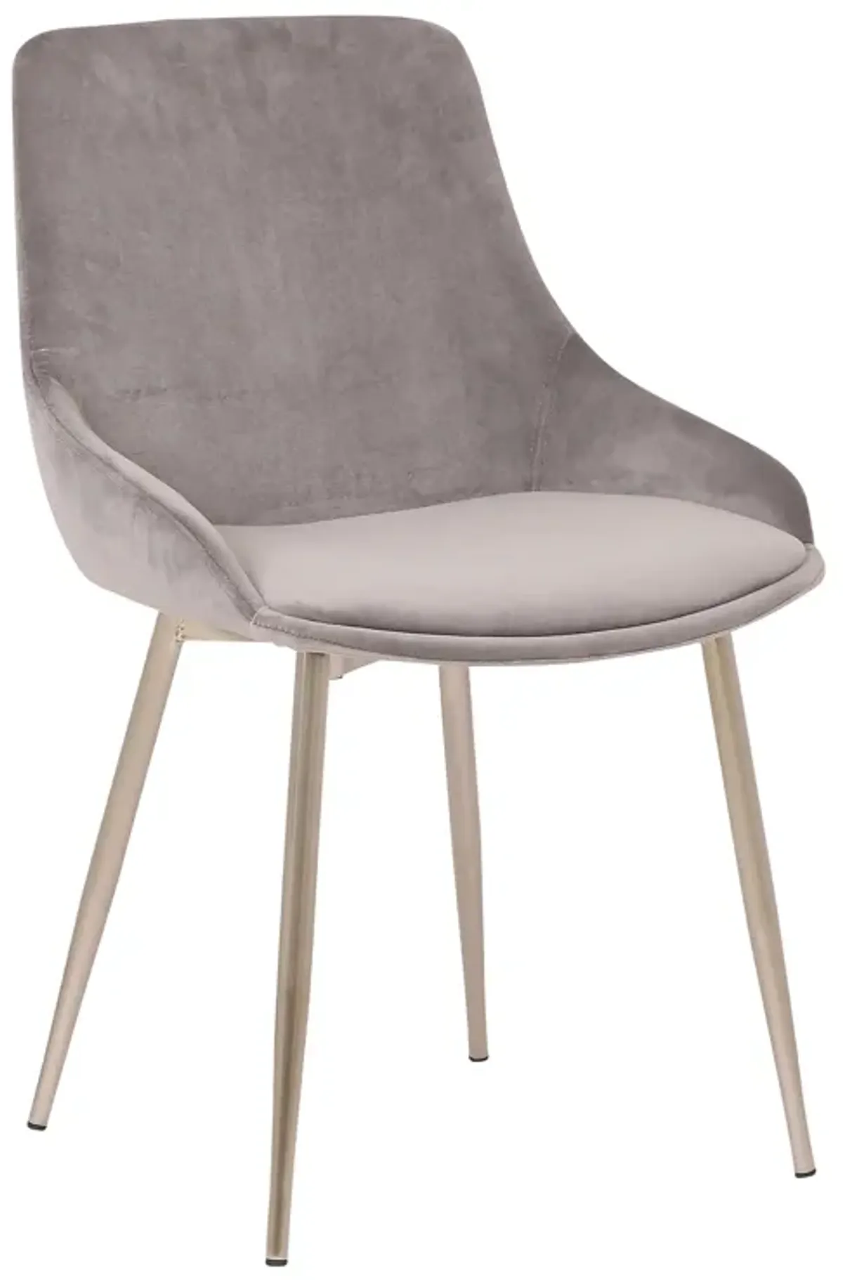 Heidi Gray Velvet Dining Accent Chair