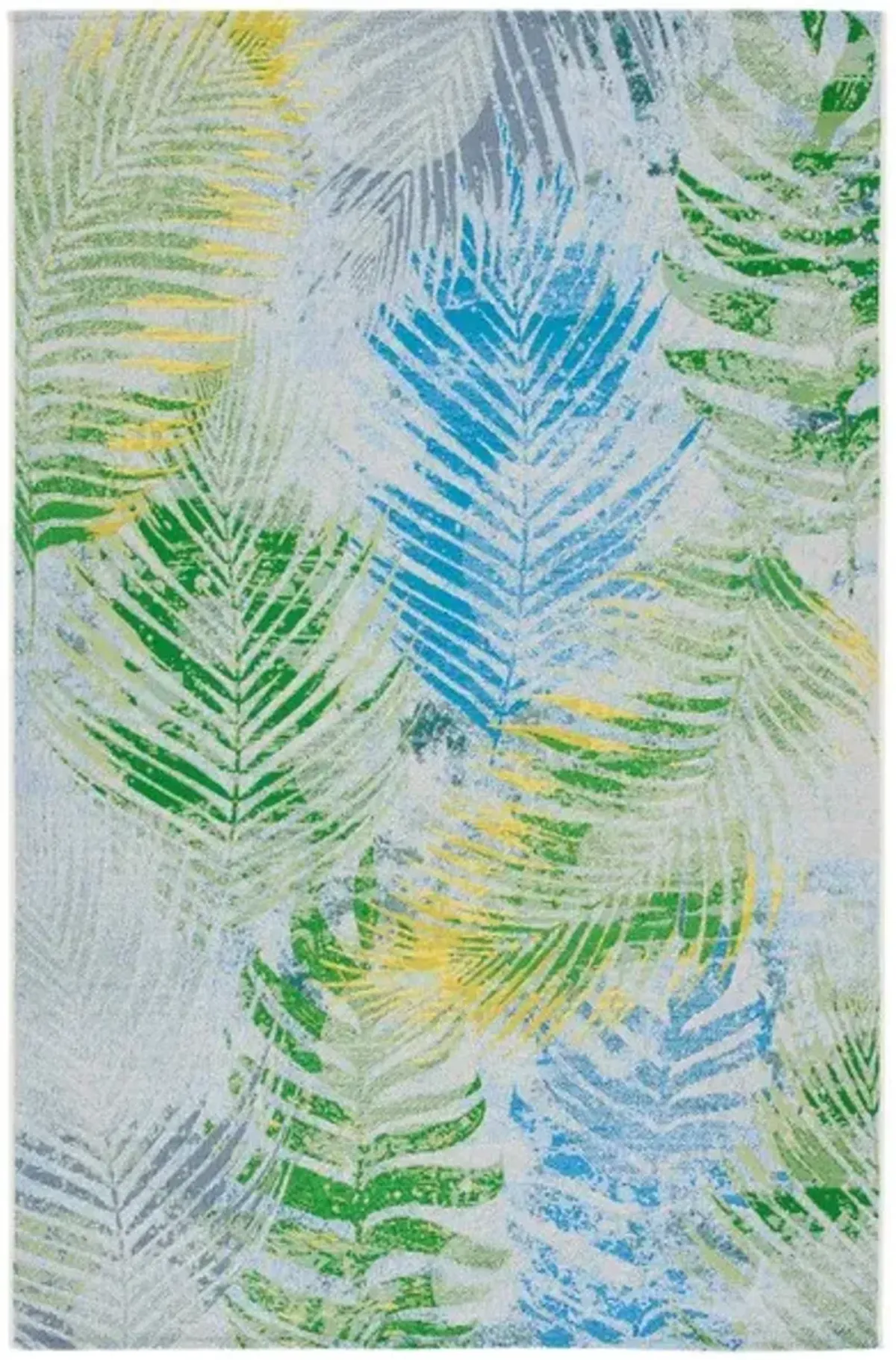 SUMMER 485 Green  9' X 12' Large Rectangle Rug