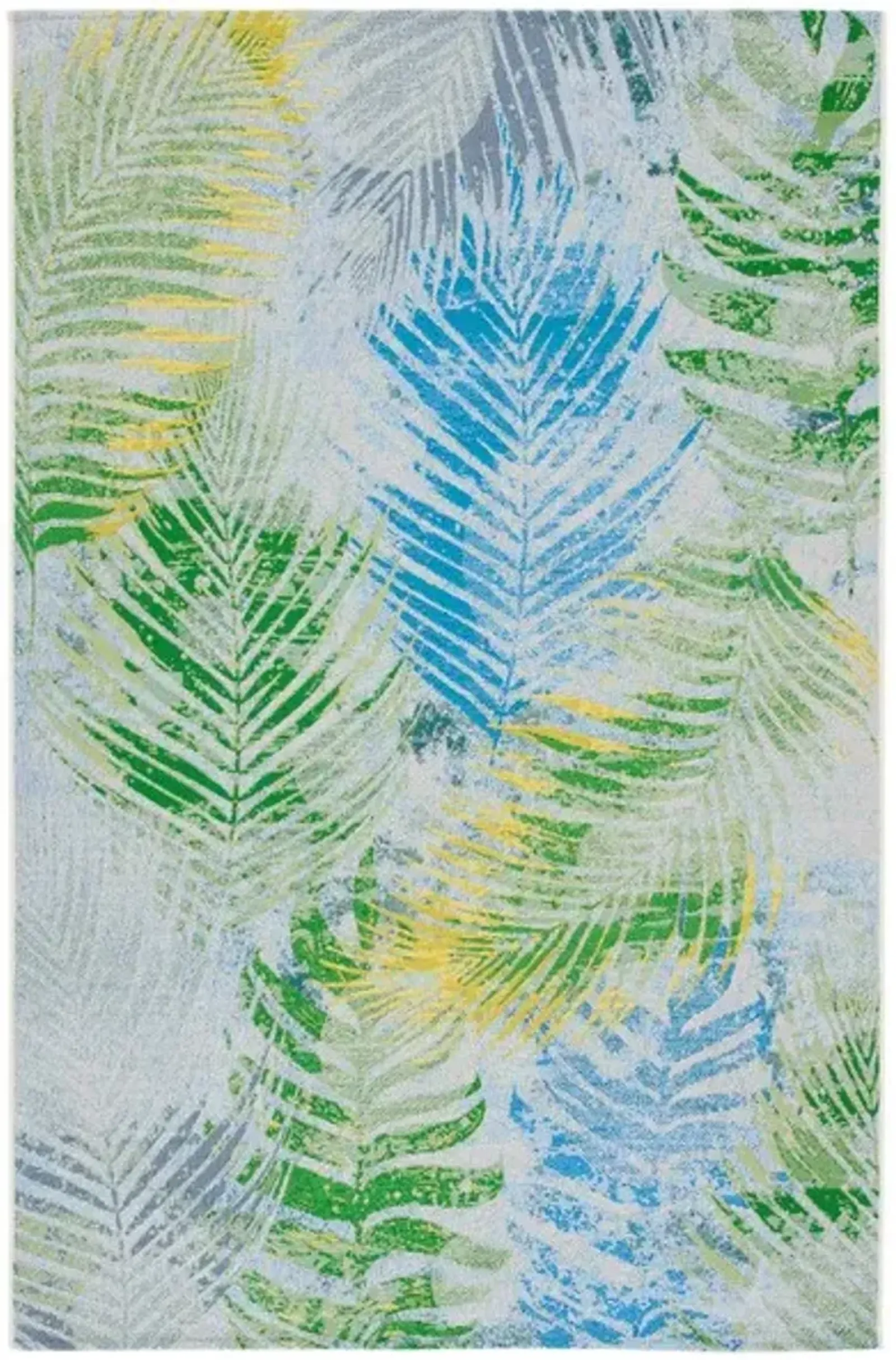 SUMMER 485 Green  9' X 12' Large Rectangle Rug