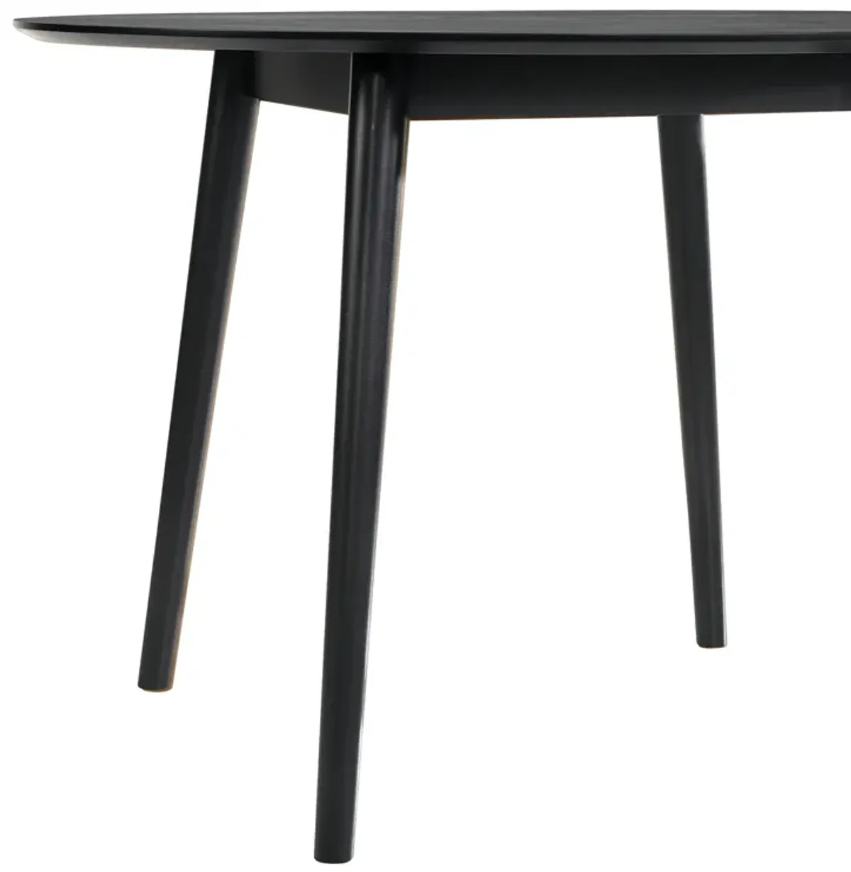 Arcadia 48" Round Dining Table in Black Wood