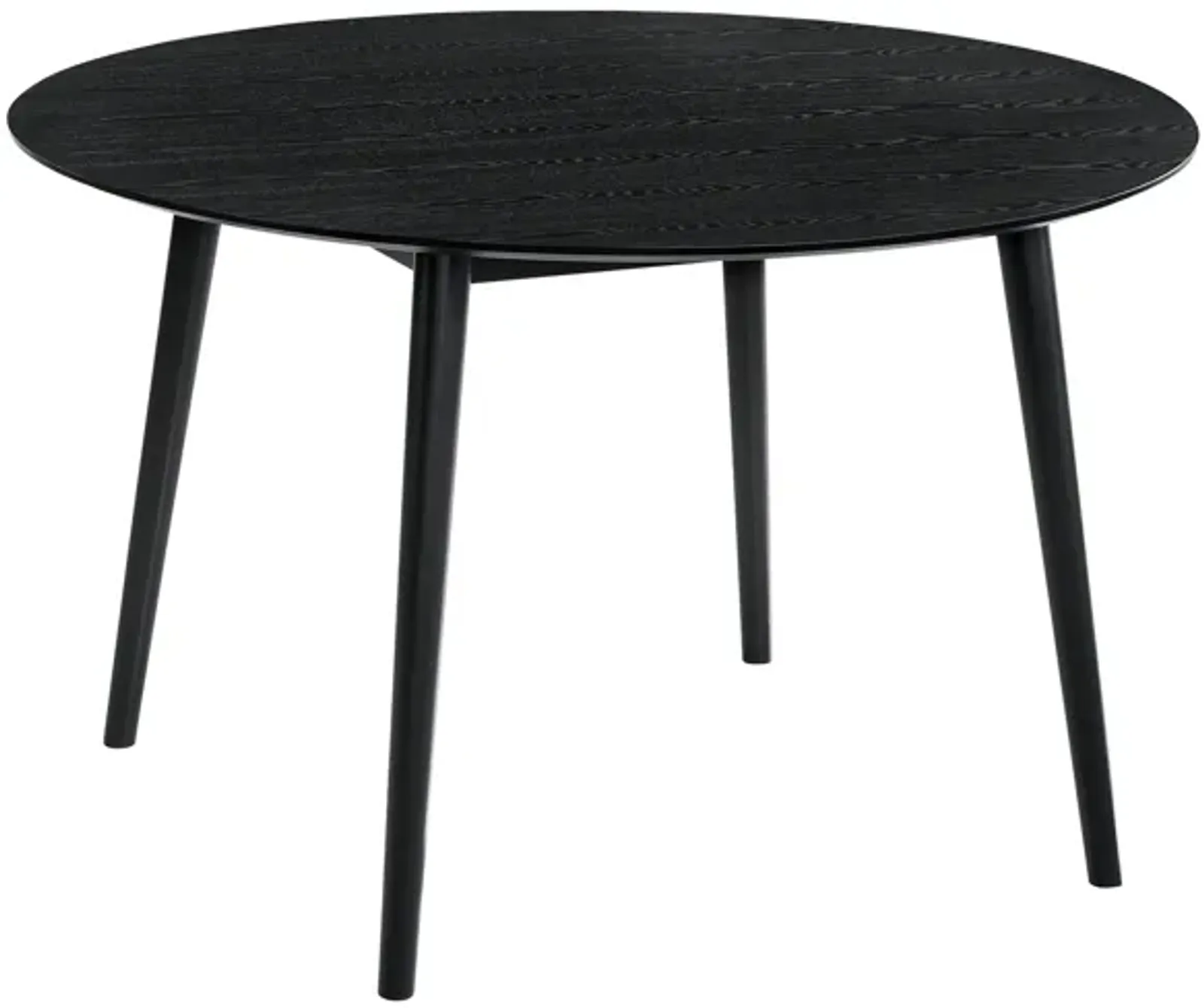 Arcadia 48" Round Dining Table in Black Wood