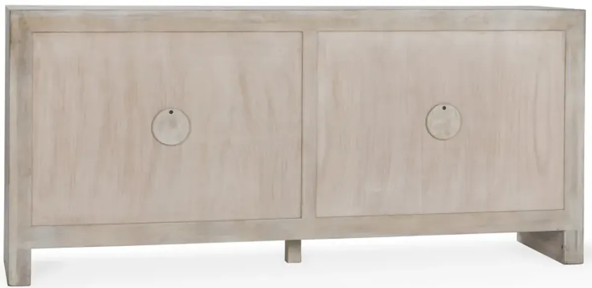 Ledro 82" Solid Wood White Washed Buffet Sideboard